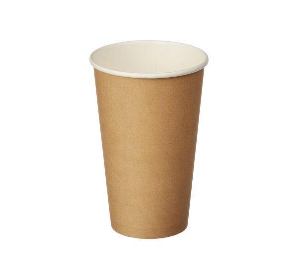 16oz Single Wall Hot Cup (Kraft)