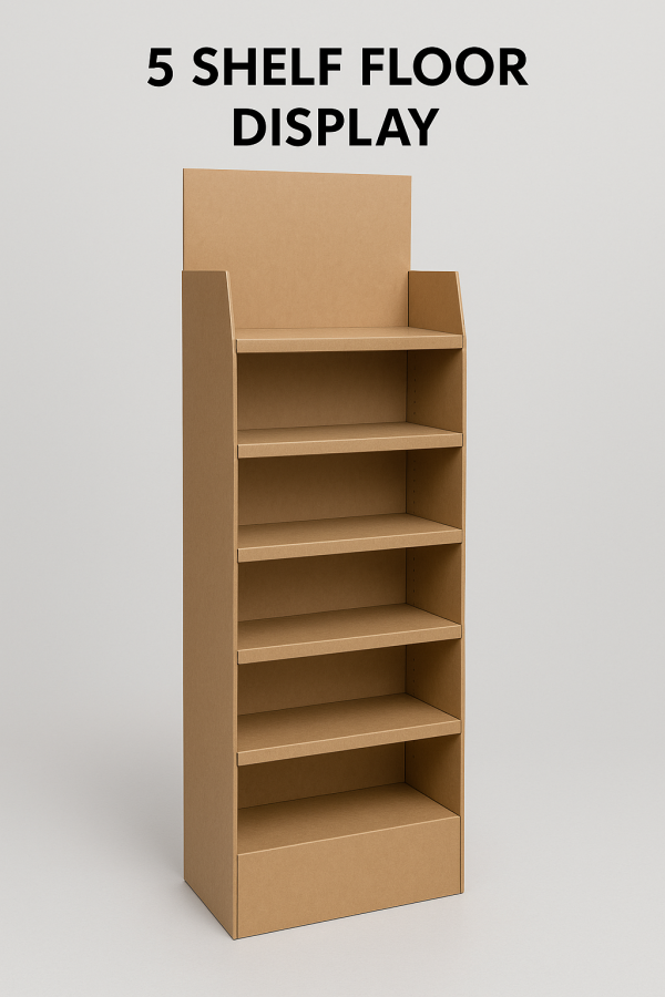5 Shelf Floor Display