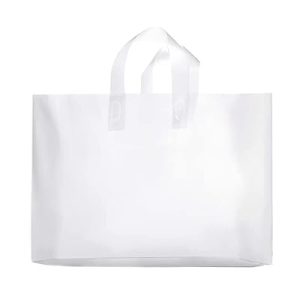 Frosted Soft Loop Handle Plastic Bag