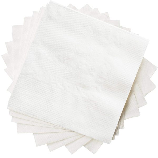 Cocktail Napkin (White) 1 Ply