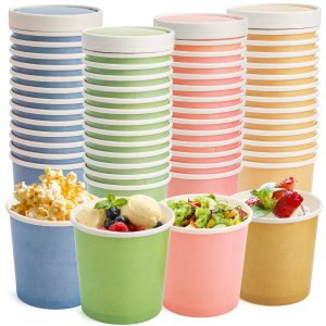 12oz Ice Cream Tub Cup + Paper Lid