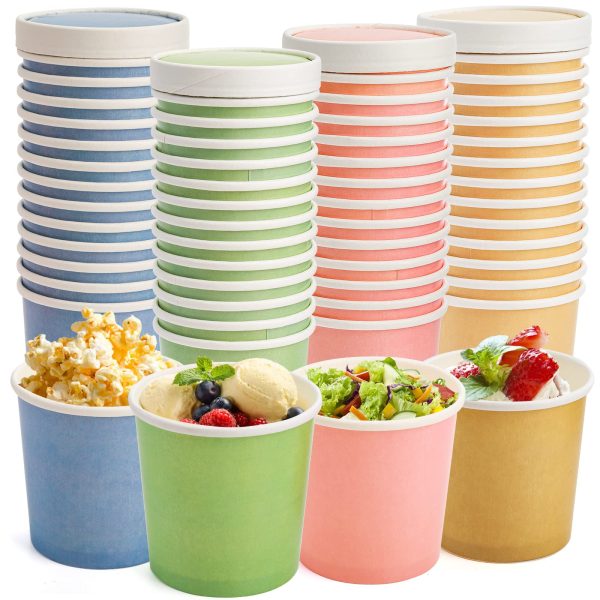 12oz Ice Cream Tub Cup + Paper Lid