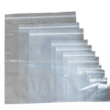 White Block Zip Lock Bags
