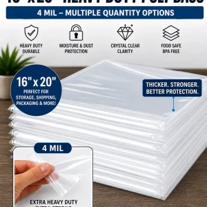 Vacuum Seal Bags 16" x 20" Food Saver Bags – 4MIL Heavy Duty
